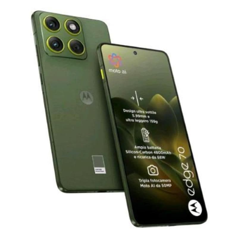 Smartphone RAM 8GB 256GB verde Bronze Green - Motorola Edge 70