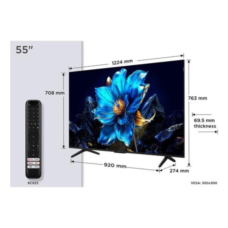 Smart TV QLED 4K 55 pollici - TCL