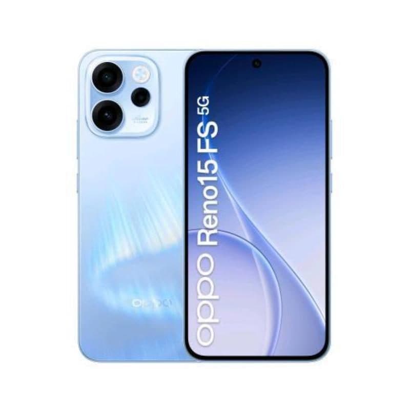 Smartphone 5G dual SIM 6.57 pollici 512GB RAM 8GB blu Aurora Blue - OPPO Reno 15FS