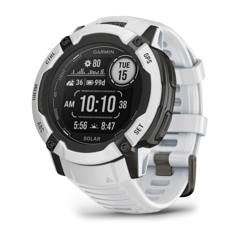 Smartwatch 50 mm 1.1 pollici MIP 176 x 176 pixel touch screen bianco GPS - Garmin Instinct 2X Solar