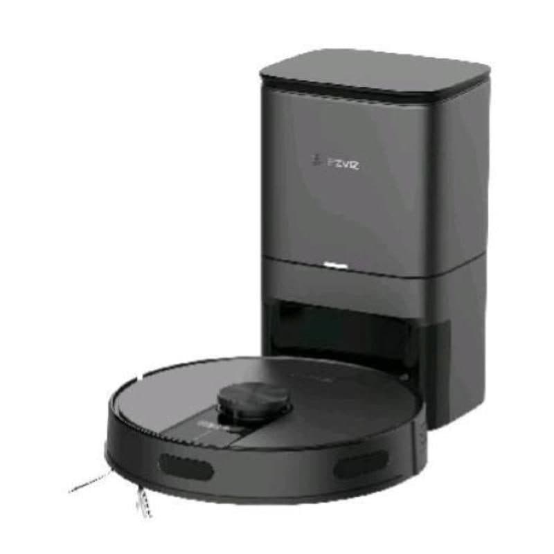 Robot aspirapolvere lavapavimenti 4000 Pa svuotamento automatico navigazione LiDAR anticaduta Wi-Fi nero - EZVIZ RE4 Plus