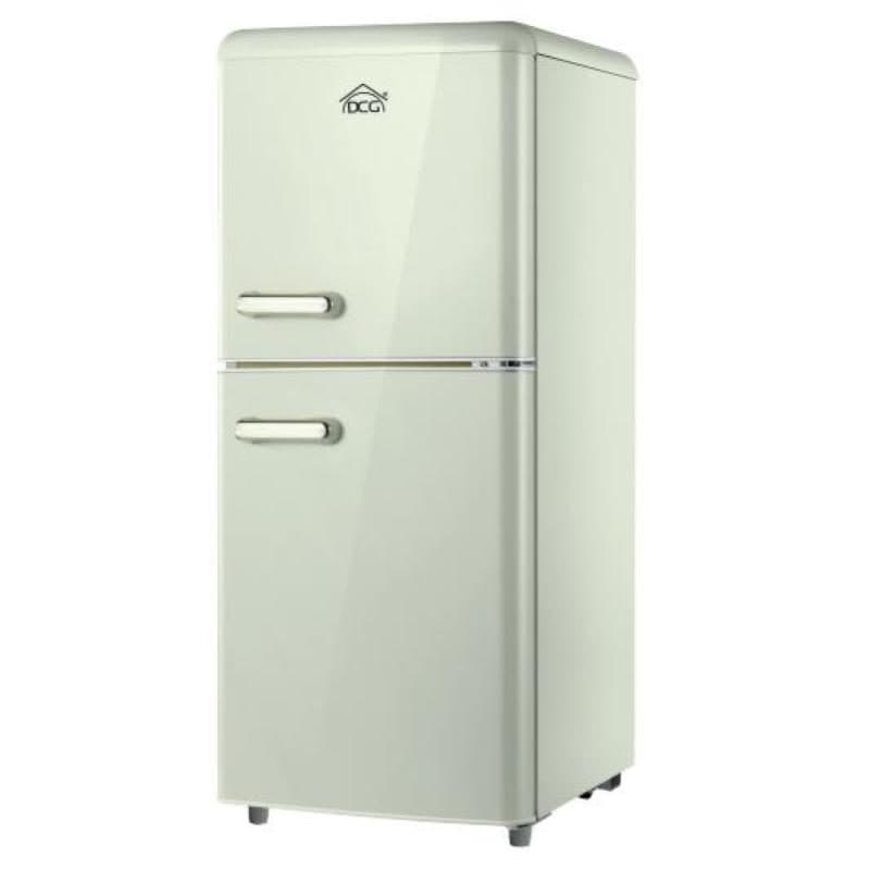 Frigorifero doppia porta linea retrò 110 L classe E crema - DCG MF110CCDP