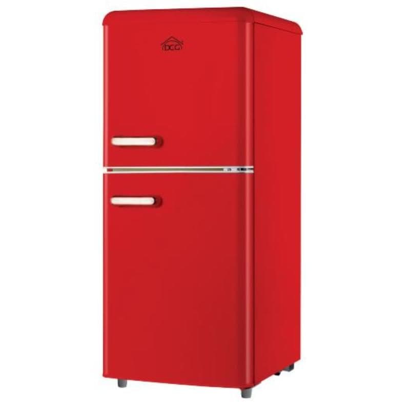 Frigorifero doppia porta linea retrò 110 L classe E rosso - DCG MF110RCDP