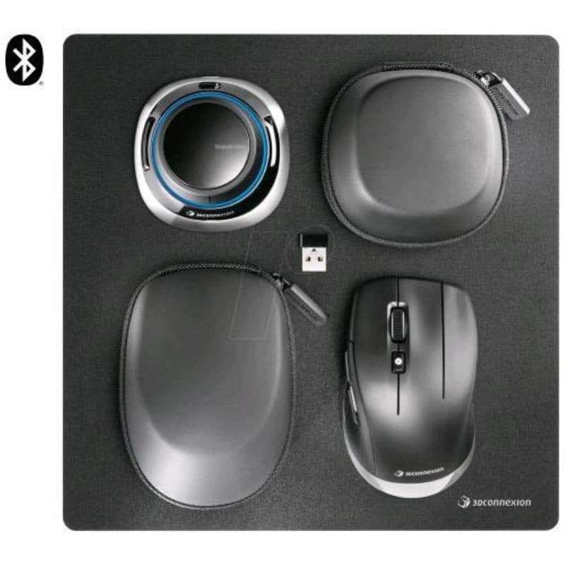 Mouse 3D universale per CAD mano destra wireless RF Bluetooth USB Type-A - 3Dconnexion SpaceMouse Wireless Kit 2