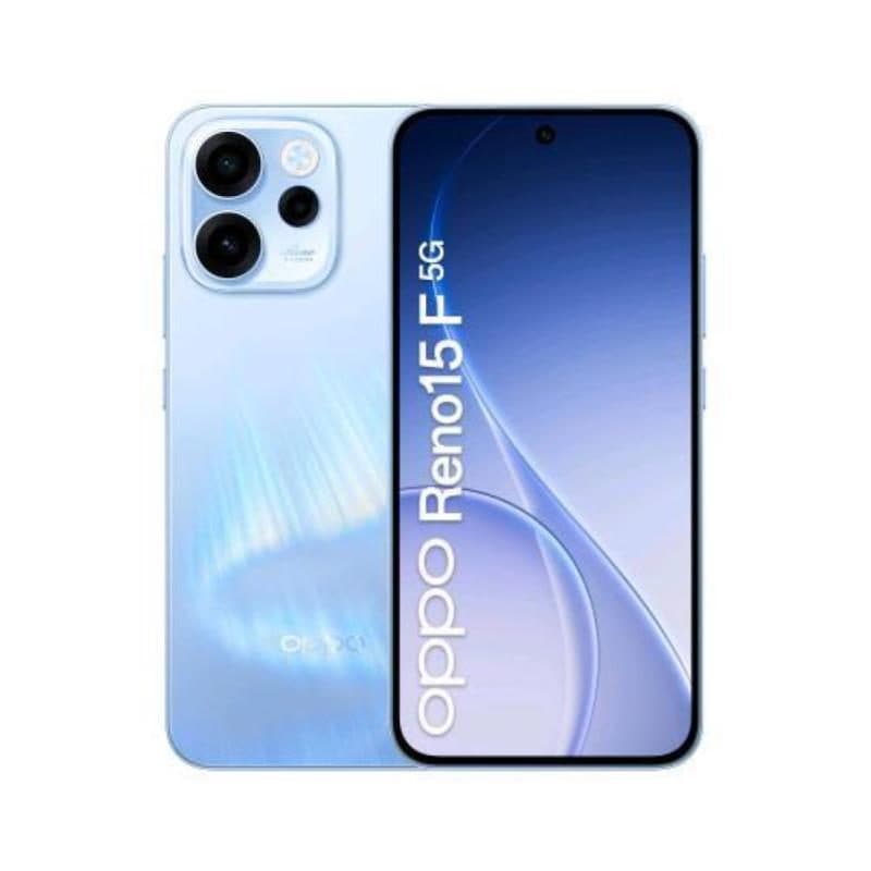 Smartphone 5G dual SIM AI 6.57 pollici 256GB RAM 8GB blu Aurora Blue - OPPO Reno15 F