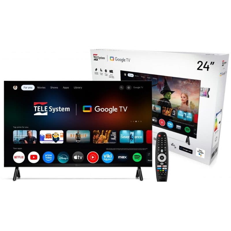 TV 24 pollici Google TV 12/220 V - Telesystem TS24FL SMG15