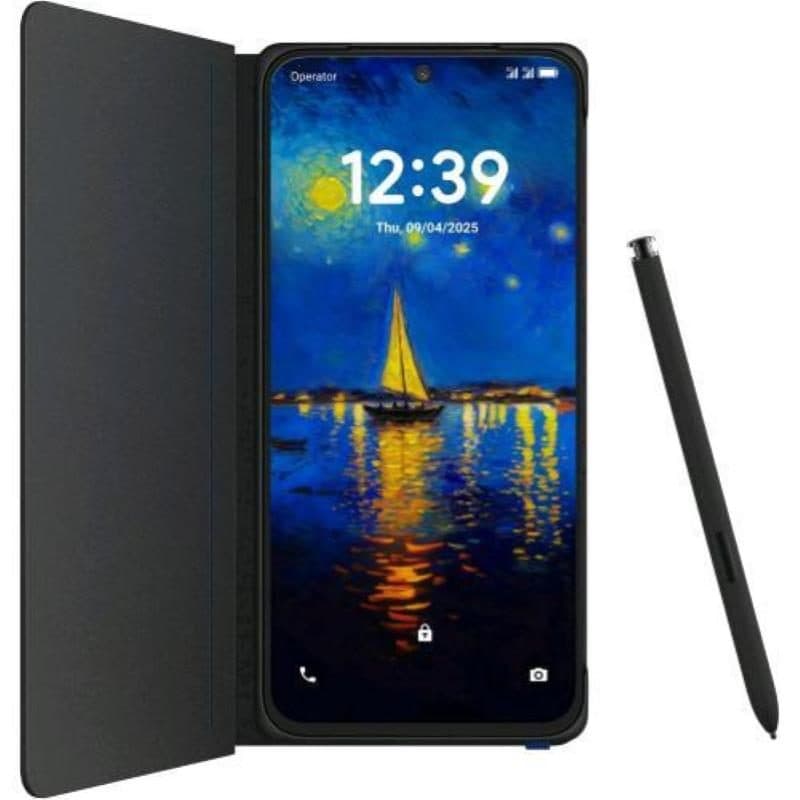 Smartphone 5G dual SIM 7.2 pollici 512GB RAM 12GB Dark Chrome con flip cover e stylus pen - TCL 60 Ultra NXTPAPER