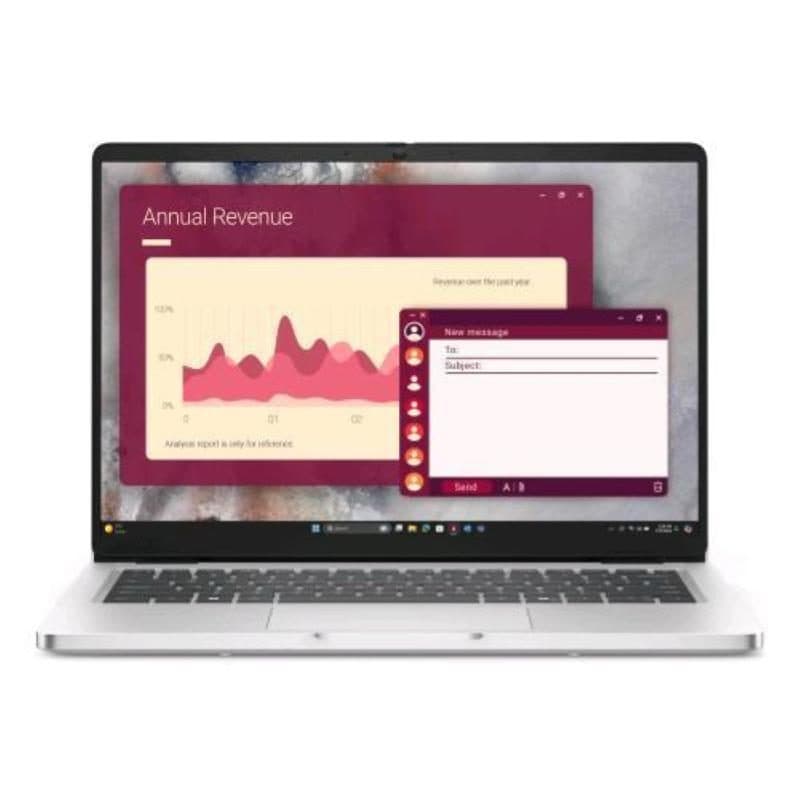 Notebook 14 pollici Full HD+ Core Ultra 7 255U 16GB SSD 512GB NVMe Wi-Fi 6E Windows 11 Pro platino - Dell Pro 14 PC14250 PP7G1