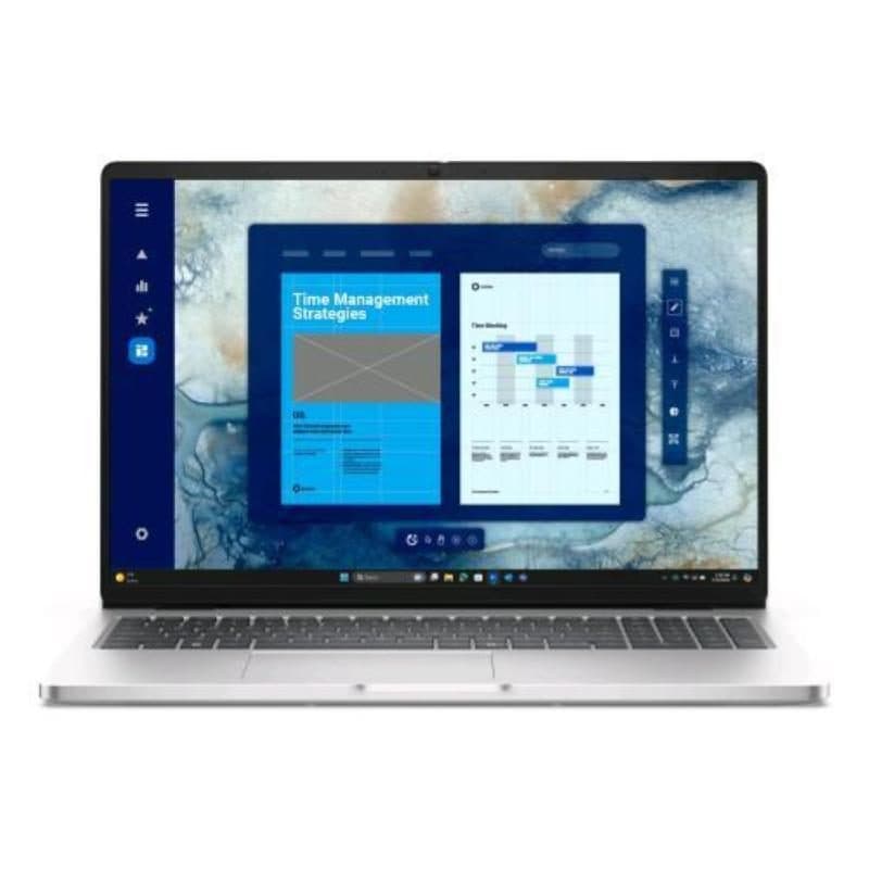 Notebook 16 pollici Full HD+ Core Ultra 7 255U 32GB SSD 1TB NVMe Wi-Fi 6E Windows 11 Pro platino - Dell Pro 16 PC16250 GK9T1