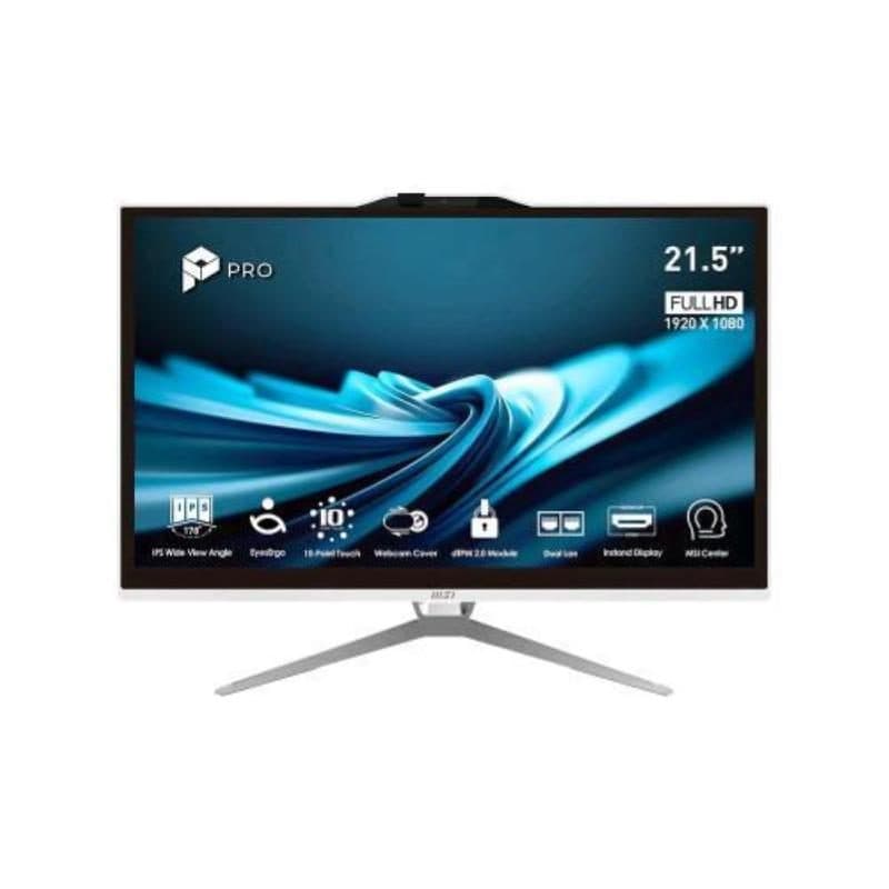 PC All-in-One 21,5 pollici touch Intel Core i5-14400 16GB SSD 512GB Windows 11 Pro bianco - MSI