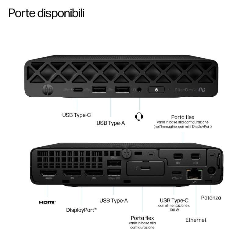 Mini PC Ryzen AI 7 16GB 512GB - HP Edesk 8 Mini G1a