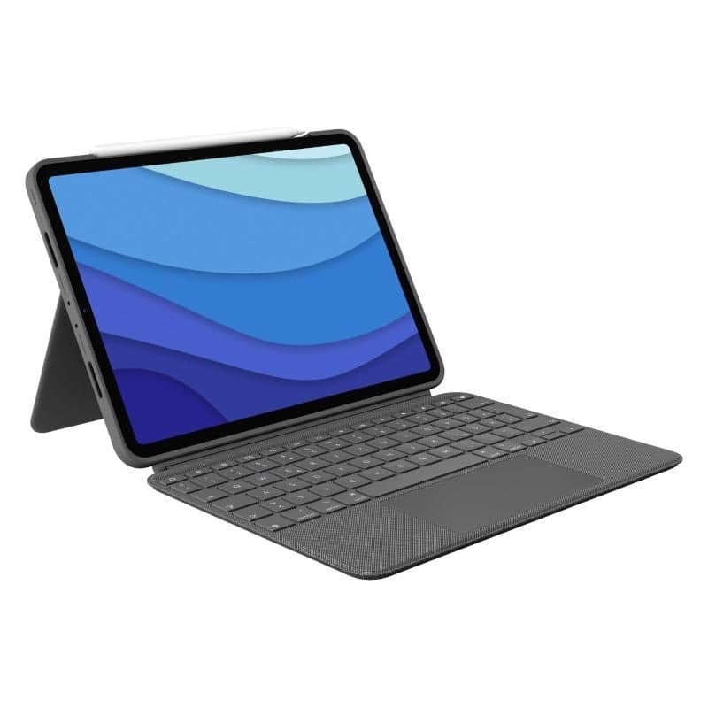 Tastiera con custodia folio e trackpad retroilluminata Apple Smart Connector QWERTZ - Logitech Combo Touch