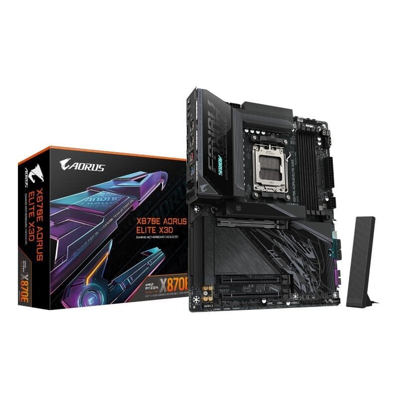 Scheda madre per AMD Ryzen 9000 VRM digitale 16+2+2 fasi DDR5 fino a 9000 MHz - Gigabyte X870E Aorus Elite X3D
