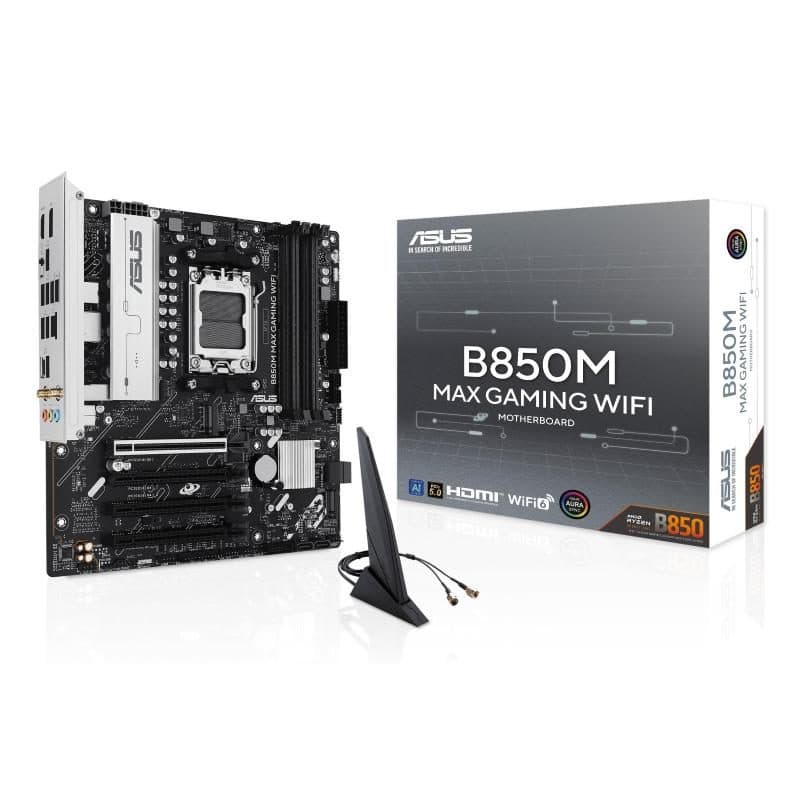 Scheda madre AMD B850 socket AM5 micro ATX con Wi-Fi - ASUS B850M Max Gaming WiFi