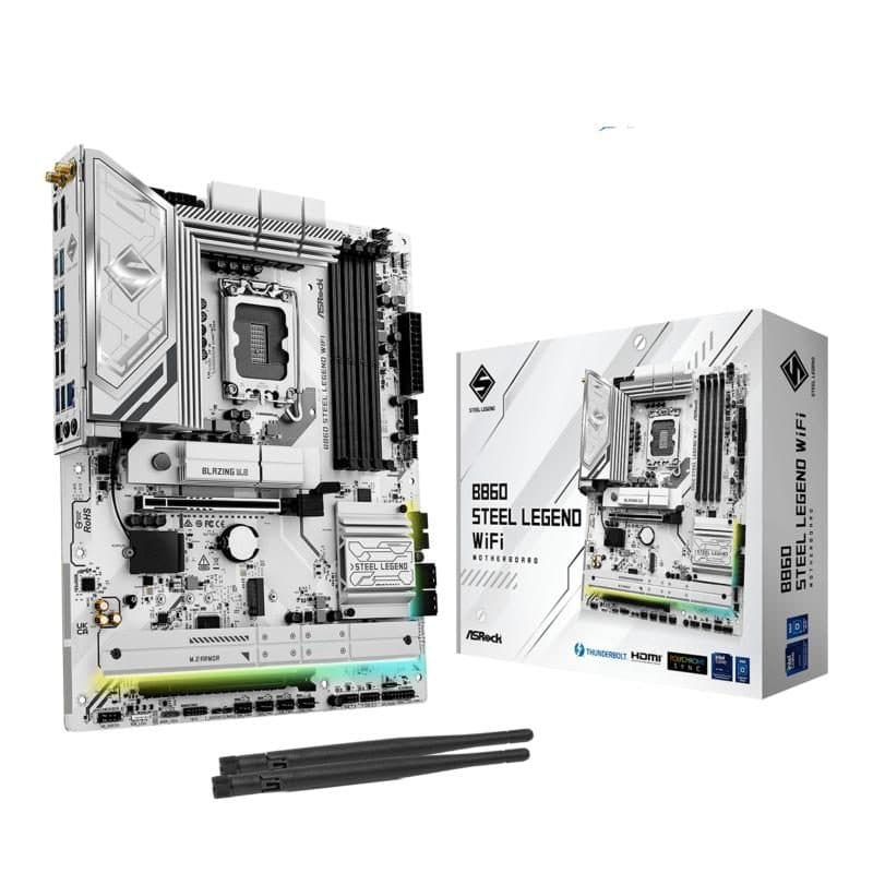 Scheda madre ATX socket LGA1851 chipset B860 USB4 Wi-Fi - ASRock B860 Steel Legend WiFi