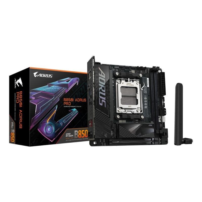 Scheda madre per AMD Ryzen serie 9000 VRM digitale 8+2+1 fasi fino a 8400 MHz - Gigabyte B850I Aorus Pro