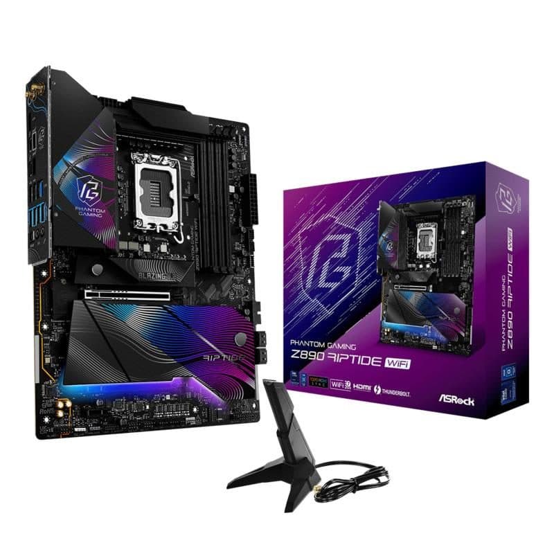 Scheda madre ATX socket LGA1851 chipset Z890 USB4 Wi-Fi - ASRock Phantom Gaming Z890 Riptide WiFi