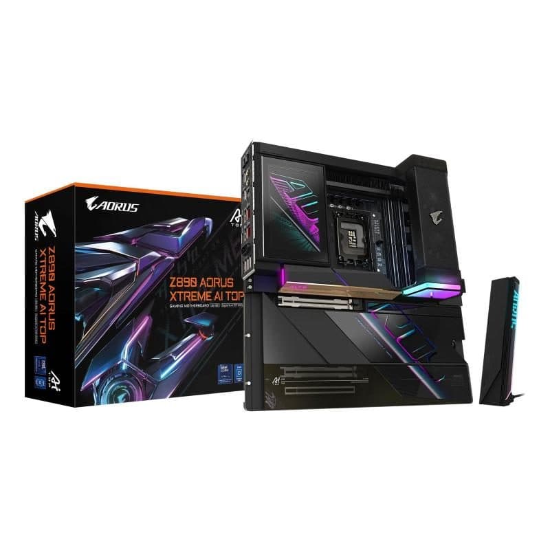Scheda madre per Intel Core Ultra serie 2 VRM 22+1+2 fasi fino a 9500 MHz - Gigabyte Z890 Aorus Xtreme AI Top
