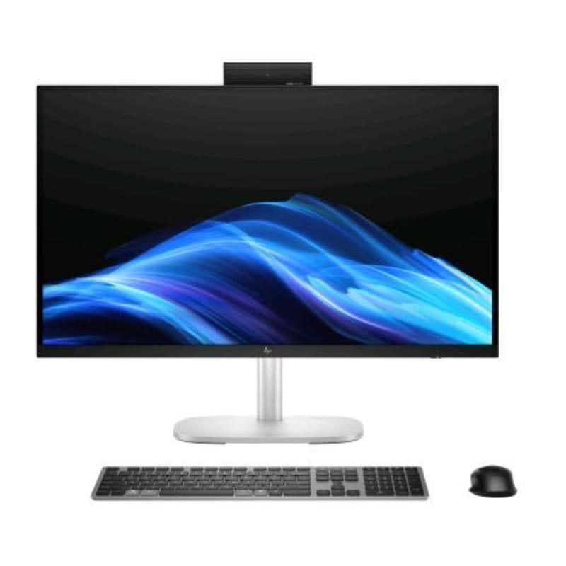 PC All-in-One 27 pollici QHD Core Ultra 5 235 16GB SSD 512GB tastiera e mouse Windows 11 Pro argento - HP EliteStudio 8 G1i
