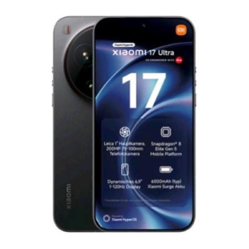 Smartphone 5G dual SIM 6.9 pollici octa core 512GB RAM 16GB nero - Xiaomi 17 Ultra