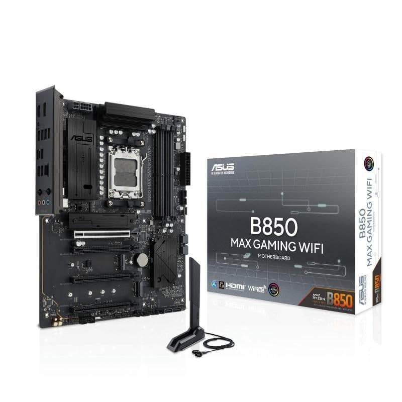Scheda madre ATX socket AM5 chipset AMD B850 con Wi-Fi - ASUS B850 MAX Gaming WiFi