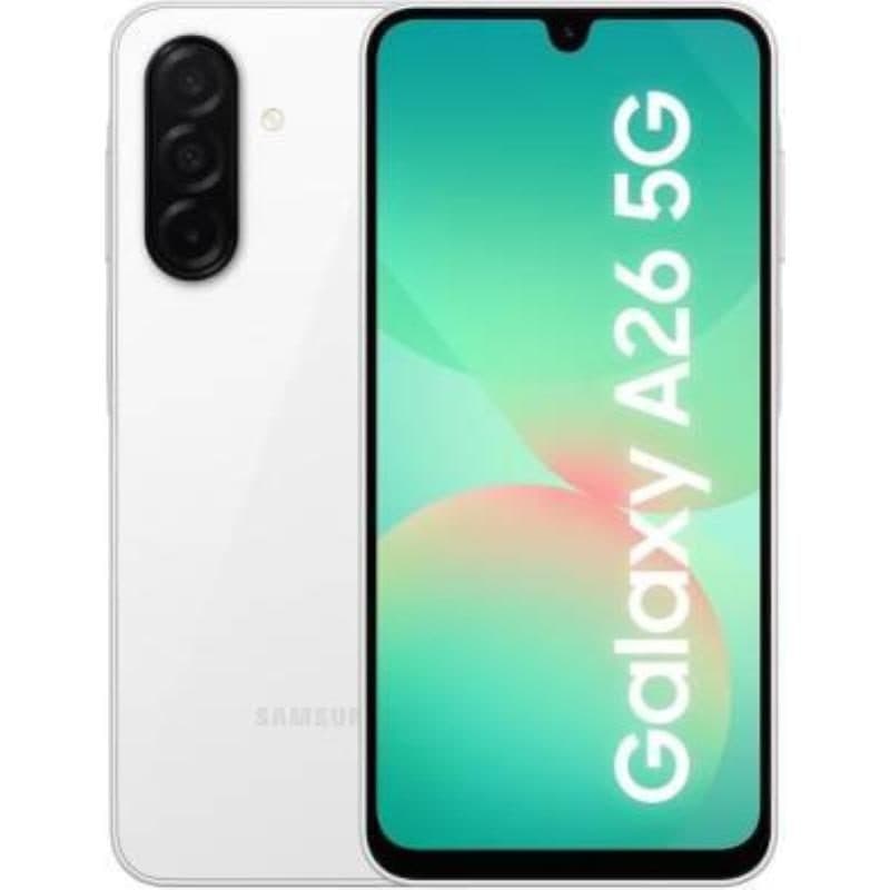 Smartphone 5G dual SIM 6.7 pollici 8GB RAM 256GB bianco - Samsung Galaxy A26 SM-A266