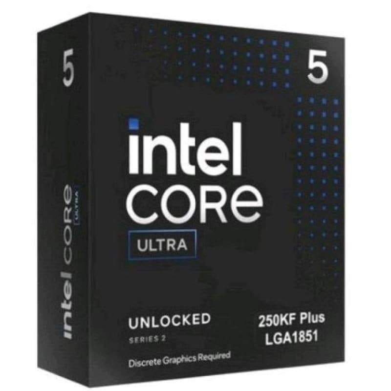 Processore 4,2 GHz (5,3 GHz turbo) 18 core 30 MB LGA1851 125 W box senza ventola - Intel Core Ultra 5 250KF Plus