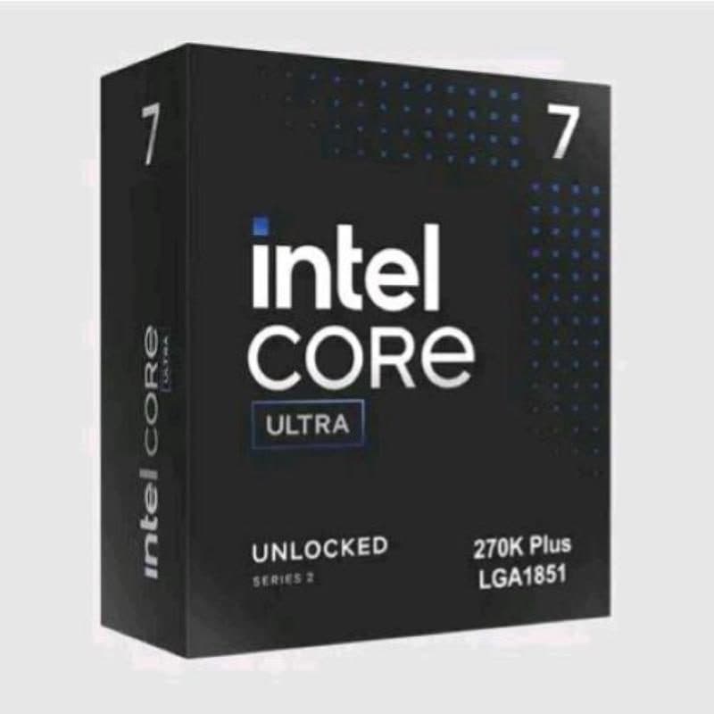 Processore 3,7 GHz (5,5 GHz turbo) 24 core 40 MB LGA1851 125 W grafica Intel box senza ventola - Intel Core Ultra 7 270K Plus
