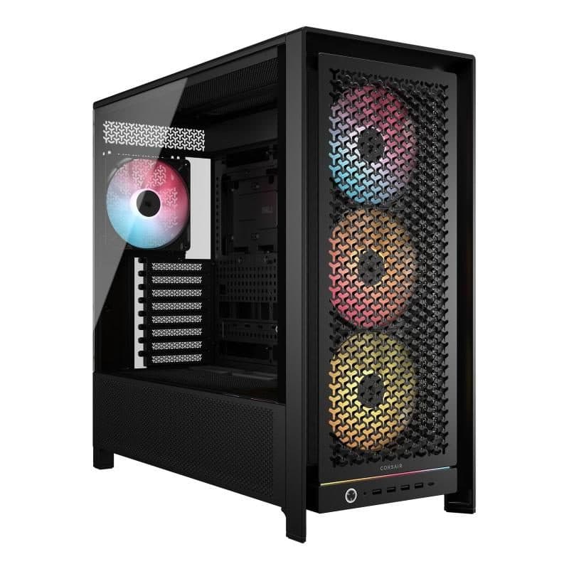 Case midi tower nero ATX, E-ATX, micro ATX, mini-ITX in plastica, acciaio e vetro temperato - Corsair Frame 5000D RS ARGB