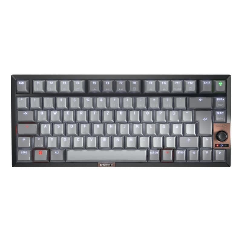 Tastiera da casa USB + Bluetooth layout QWERTZ tedesco nero, rame e grigio - Cherry KW 300 MX