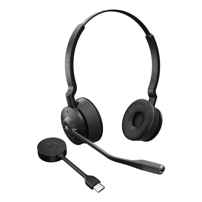Cuffia con microfono wireless a padiglione per ufficio nero - Jabra Engage 55 SE