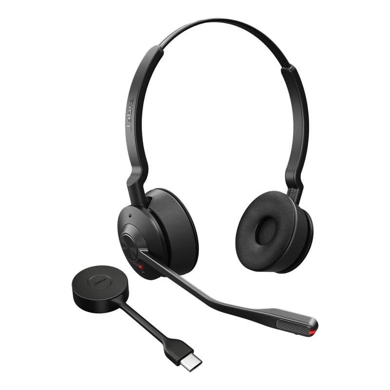 Cuffia con microfono wireless a padiglione per ufficio nero - Jabra Engage 55 SE