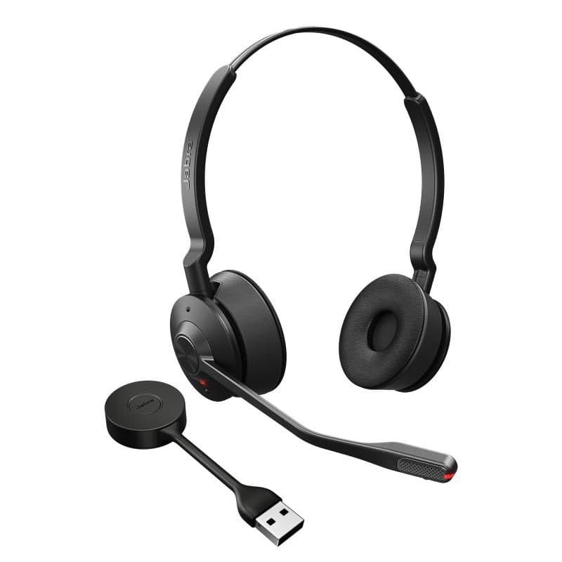 Cuffia con microfono wireless a padiglione per ufficio nero - Jabra Engage 55 SE