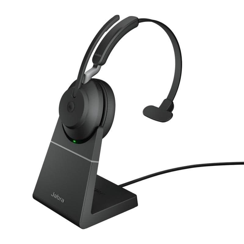 Cuffia con microfono wireless Bluetooth a padiglione per ufficio USB-A nero - Jabra 26599-899-989