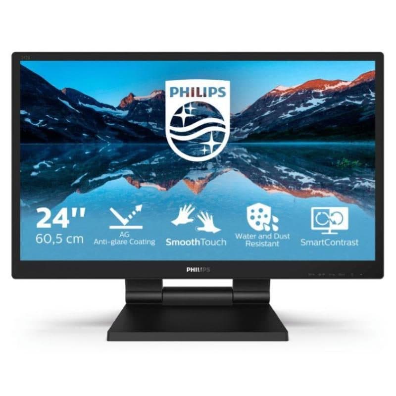 Monitor touch screen 24 pollici LED Full HD 60Hz 5ms HDMI VGA DisplayPort nero - Philips B Line 242B9TL