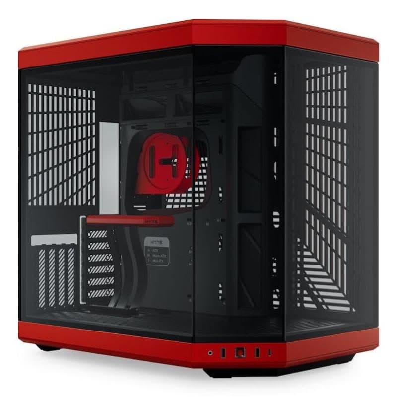Case midi tower in vetro temperato senza alimentatore E-ATX/ATX/mATX/mini-ITX Black Cherry - Hyte Y70