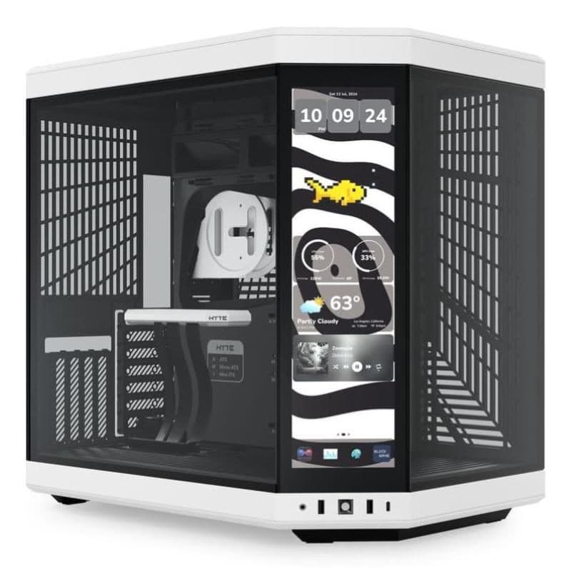 Case midi tower display IPS touch 2.5K vetro temperato senza alimentatore Panda - Hyte Y70 Touch Infinite