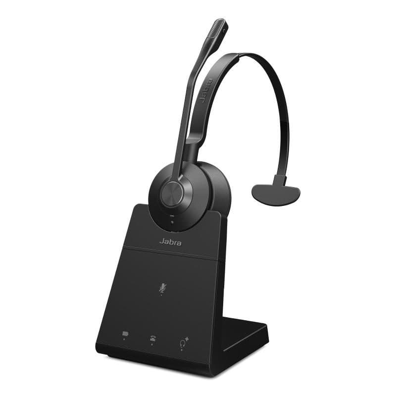 Cuffia con microfono wireless a padiglione per ufficio nero - Jabra Engage 45 SE