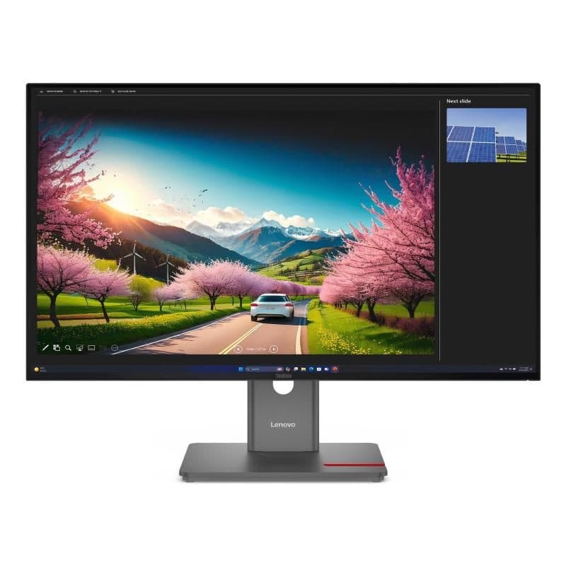 Monitor 32 pollici IPS UHD HDMI, DP, TBT (140 W) + USB-C (15 W) Ethernet daisy chain pivot - Lenovo P32UD-40 64A8XAT2EU