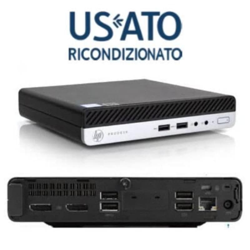 PC desktop mini ricondizionato Intel Core i5-8x00T 16GB RAM 512GB Windows 11 Pro - PC Reset 400 G4 Tiny-Mini