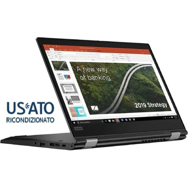 Notebook ricondizionato 13.3 pollici Full HD touch Core i5-10210U 8GB 256GB NVMe Windows 11 Home - PC Reset Lenovo Yoga L13