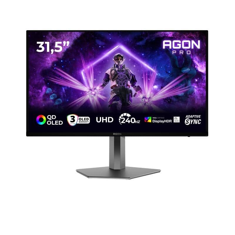 Monitor 31,5 pollici QD-OLED 240Hz regolabile in altezza - AOC