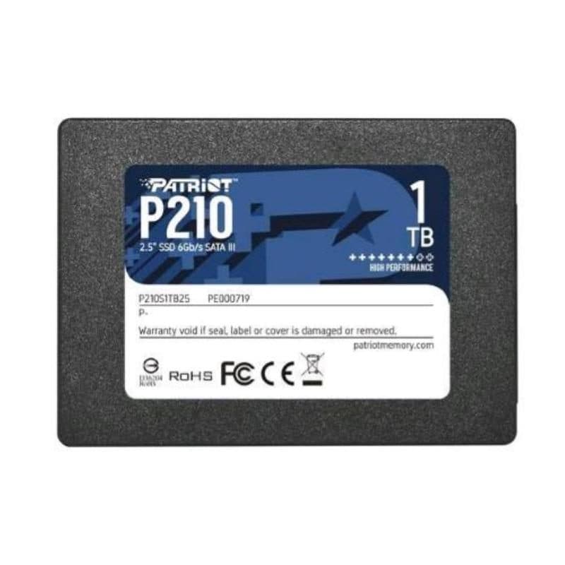 SSD 2.5 pollici 1TB SATA 3 lettura 510MB/s scrittura 440MB/s - Patriot P210 P210S1TB25