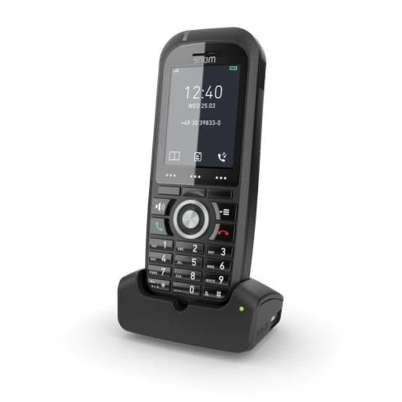 Ricevitore telefonico DECT con identificatore di chiamata nero - Snom M70