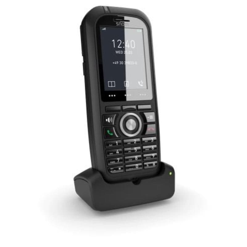 Ricevitore telefonico DECT con identificatore di chiamata nero - Snom M80