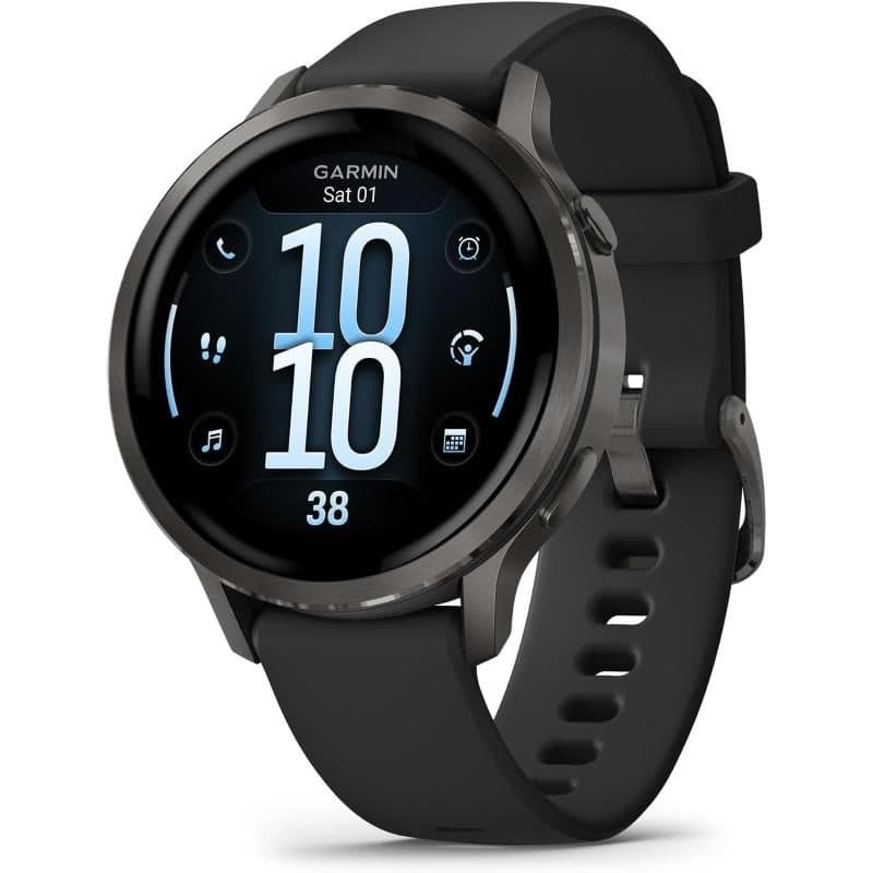 Smartwatch 41 mm nero/grigio ardesia con cinturino in silicone a sgancio rapido 18 mm - Garmin Venu 4