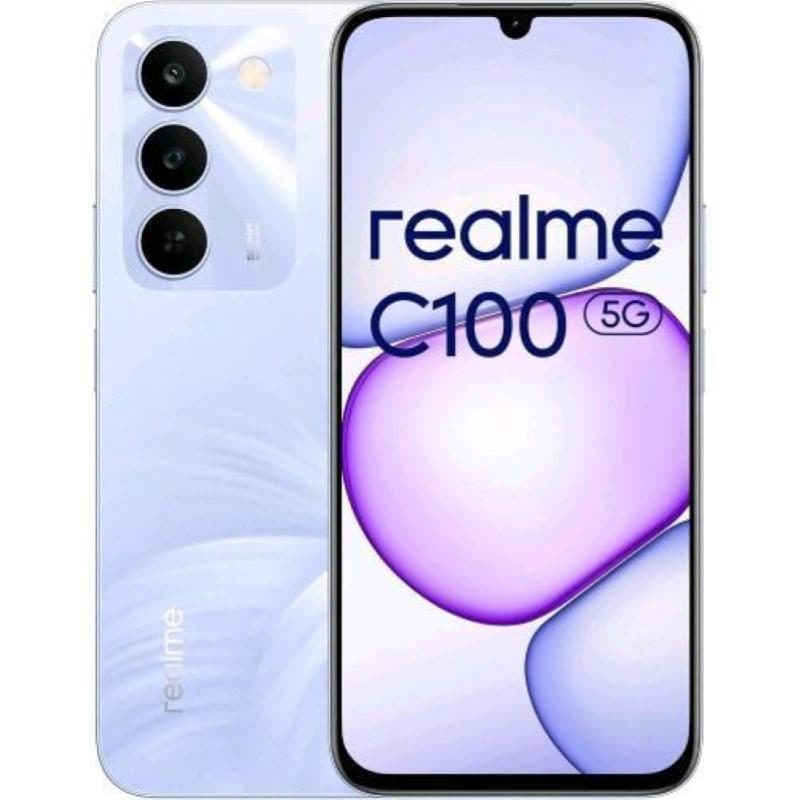 Smartphone 5G dual SIM 6.8 pollici octa core 128GB RAM 4GB viola - Realme C100