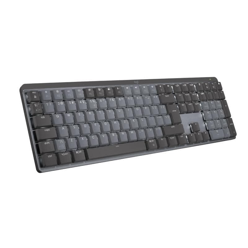 Tastiera meccanica wireless RF e Bluetooth layout QWERTY US International grafite/grigio - Logitech MX Mechanical