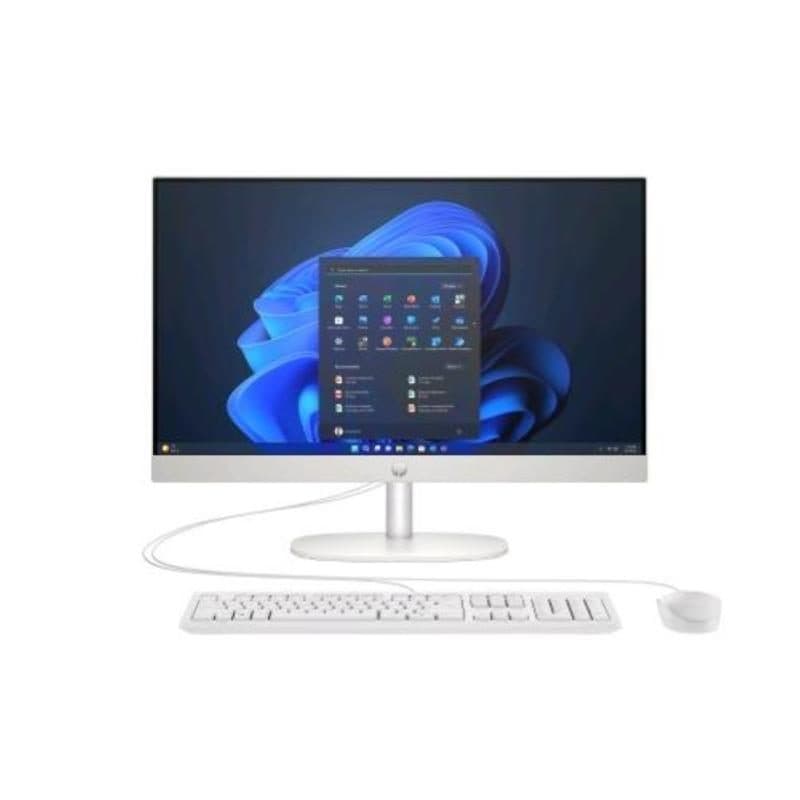 PC All-in-One 23.8 pollici i3-N300 16GB RAM SSD 512GB NVMe tastiera e mouse Windows 11 Pro bianco - HP ProOne 240 G10 D5BD0AT