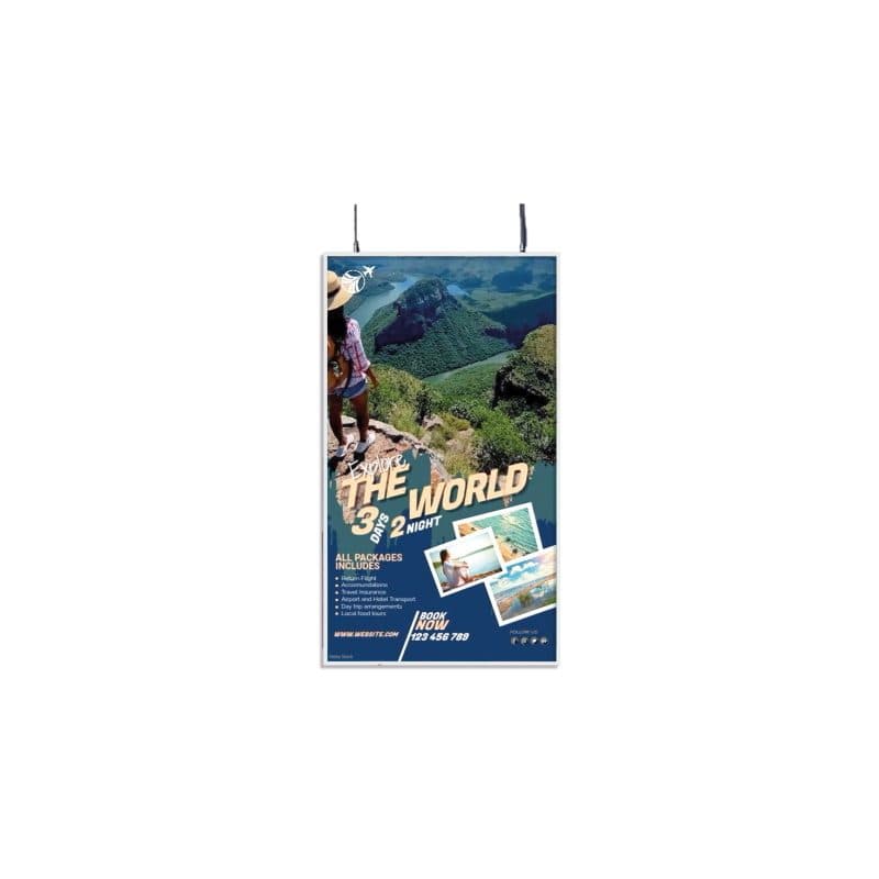 Monitor signage 55 pollici 4K 3840x2160 4500 cd/m² 2GB RAM 32GB Wi-Fi Bluetooth HDMI bianco - Yashi Quadro DY55025